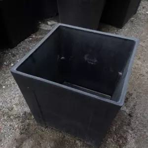 슈퍼싸이즈 수지 사각고무통형(중형) 27x27x27cm 큰화분감성 플라스틱 깊은 통화분 심플 예쁜