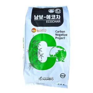 남보 에코차 10kg 고온 바이오차 최고급 참나무 유기 훈탄 숯 토양개량제 보습 분갈이흙 유기