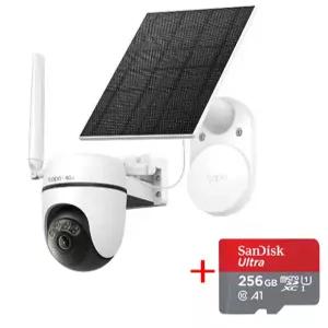 티피링크 Tapo C615G KIT 태양광 동력 360도 AI 추적 회전형 4G LTE CCTV + micro SD 카드 256GB