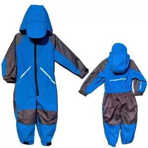 Rain Bow: 아동용 레인 수트 - 반사 스트립이 있는 방수 남아 및 여아용 경량 기어 야외, 캠핑 학교용 통기