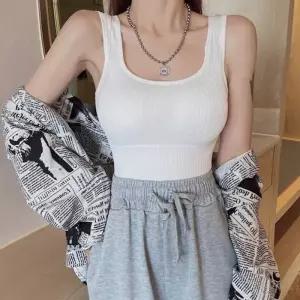 [라일리여성언더웨어] Rly 루디 베이직 크롭탑 끈 나시 노와이어 브라렛