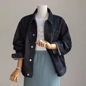 (안나앤플러스) 포켓 논페이드 데님 자켓[자켓EDM100] 빅사이즈