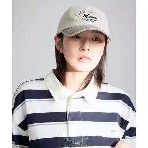 [LEE]리진스 레터링 피그 배색 볼캡 베이지 LE2601CA11BE 721468