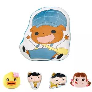 엉덩이탐정 브라운 라인 프린트 쿠션/캐릭터/쇼파/큐션/인형/거실/예쁜/다용도/가정용/봉제/귀여운/사무실