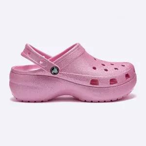 [크록스]클래식 플랫폼 글리터 클로그 핑크 207241-6WY 723211
