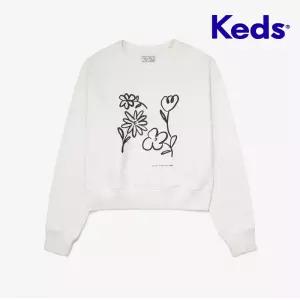 KEDS 플라워 맨투맨_KD2POG1101FCRM