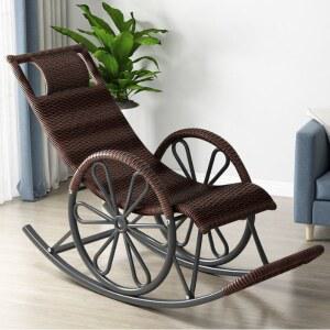 등나무 스윙체어 수면의자 리클라이너 북유럽 1인용 1인 낮잠침대 낮잠 흔들의자 원목