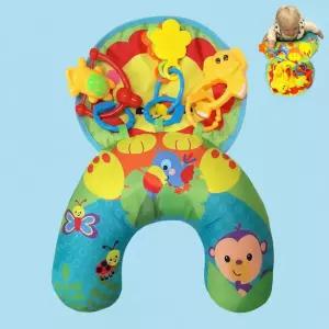 아기 터미타임 배밀이 쿠션 딸랑이 세트 신생아 영유아 발달 완구