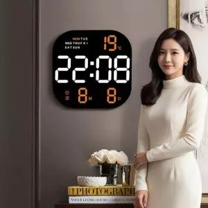 6633 LED 디지털 벽시계 시계/집들이/스마트/거실/침실/업소/매장/카페/소품/인테리어/디자인/벽걸이/가정