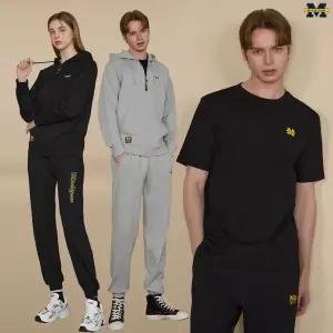 [미시간] 남여 후드 셋업 트레이닝 세트 + 반팔티