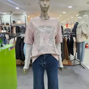 시슬리/애플아울렛/코코 피그먼트 레이어드 티셔츠 SATSA4611