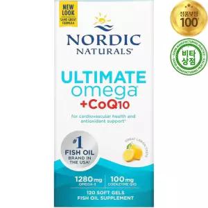 노르딕 울트라 오메가 코큐텐 Ultimate Omega CoQ10 640mg 120정 레몬