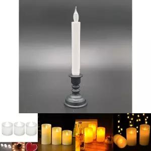 LED 가짜 촛대 양초 촛불/원형/캔들/조명/조명등/무드등/이벤트/생일/파티/무드/프로포즈/건전지/감성/갬성