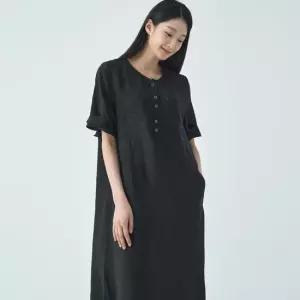 [지센] 여성 인견 튜닉 원피스 LCOPO522_BK