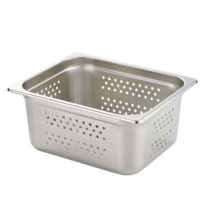 대형 스텐 타공 바구니 펀칭볼 사각 채반 스테인리스 주방 용품