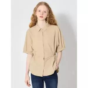 [오조크]OZOC)] 5부 소매 스트링 카라 셔츠 (택가격: 113000원)