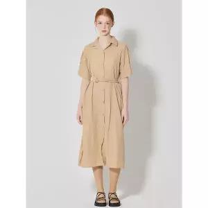 [오조크]OZOC)] 소매 스트링 셔링 벨티드 원피스 (택가격: 162000원)