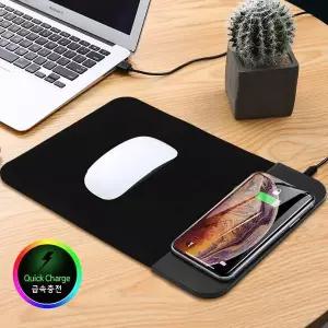무선 535HIQ58 급속충전 마우스패드 단패드형 10w CW-MP1000A