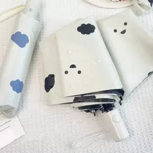 클라우드 3단 자동 우산 양산 귀여운 휴대용 양우산