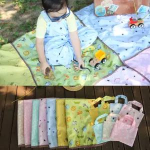 나와니스 아동용 방수 휴대용 돗자리 보관가방 소풍 야외 돗자리 개인 나들이 아동용 세트