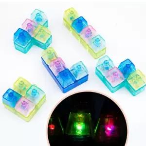 3000 불빛 테트리스 투명 딸깍이 키보드 키홀더 가방고리