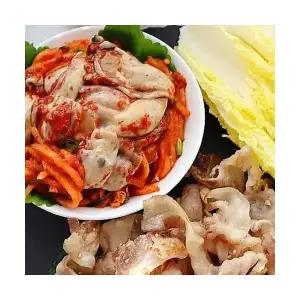 해와바다 통영 생굴 무생채 무침 1kg 굴깍뚜기 생굴부추김치 대굴 당일생산 제철진