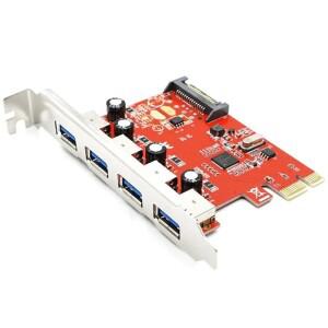 PCI 익스프레스 4 USB 3.0 카드 PCI-e-외부 포트 USB3.0 컨버터 NEC D720201 좋은 품질