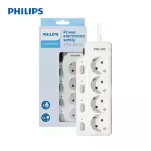 필립스 고용량 안전멀티탭 과부하차단 개별스위치 4구 1.5M 4000W 멀티 콘센트