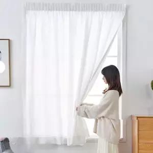 속지 커튼 감성 무타공 쉬폰 나비 주름 커튼 침실 블라인드