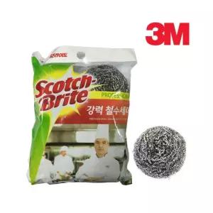 3M 강력 철수세미 5개입/수세미/주방/식당/세척/부엌/어린이집/유치원/탕비실/식기/그릇/학교/급식/용품