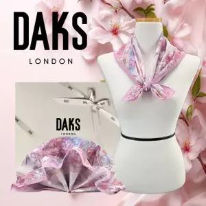 [롯데백화점]닥스 프리미엄 꽃무리 포슬린면 스카프 DLN1501