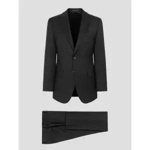 (로가디스) [SMART 4有] 울 솔리드 레귤러 핏 수트 세트 - 블랙 PS001376585