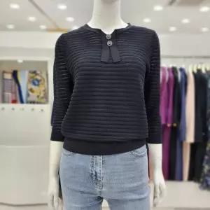 조이너스 시스루 리본 니트 스웨터 칠부 여름 티셔츠JADU4WSL0120US 1111052