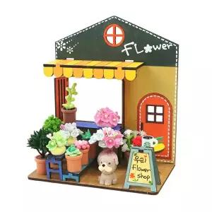 정인아트 조립식 미니어처 꽃가게 (2개입) / 만들기 재료 / 부자재