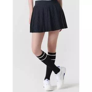 [르꼬끄](강남점)[정상가 109,000원][40% OFF] 여성 플리츠 변형 스커트(레깅스내장) BLK / QQ122TSK31