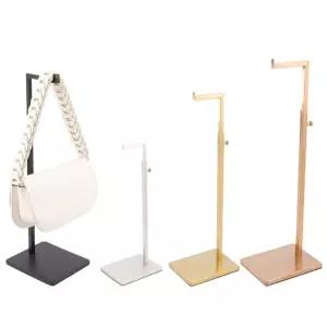 스테인리스 가방 진열대 옷가게 매장용 스탠드 정리행거 소품걸이모자거치대 미니 철제 조립식 수납 책상