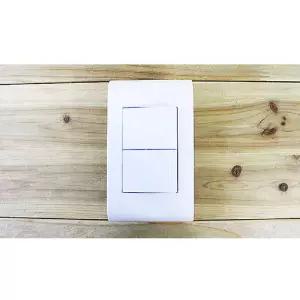 스위치 2구 전원 조명 방/벽/커버/전등/리모델링/교체/전기/버튼/플라스틱/가정용/벽면/설치/업소용/회사