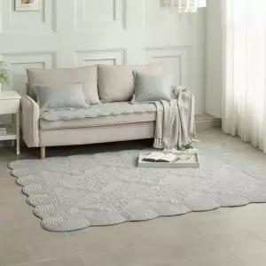 [애끌리아] 통워싱 자수 퀼팅 카페트 1장 특대형)