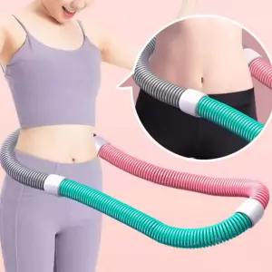 무소음 스프링 훌라후프 휴대용 홈트 꽈배기 용수철 허리운동 실내 마사지 스윙 후프
