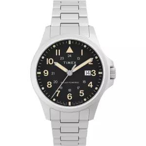 타이맥스 타이멕스 Timex 익스페디션 노스 TW2V41600 블랙 스틸 남성용 태양광 시계 664207