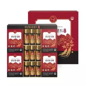 [휴럼](소비기한 2026.06..27) 휴럼 천년홍삼골드 (50ml*9병,50ml*12포) [쇼핑백 포함]