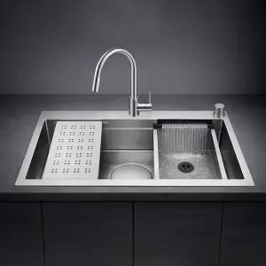 [전국설치]백조씽크 폭포수전 탑재 프리미엄 싱크볼 RECO85W 사각볼 교체