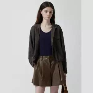 [롯데백화점]쥬크 체크 후드 블라우스  Z253MSC025