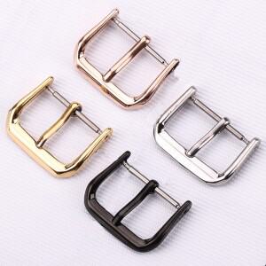 스테인레스 스틸 시계 스트랩 버클 실버 골드 블랙 광택 금속 밴드 걸쇠 16mm 20mm 액세서리