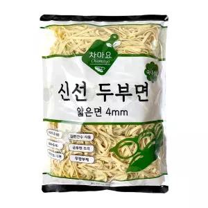 차마요 신선 얇은 두부면 4mm 슬라이스 500g 포두부 건두부면 콩면