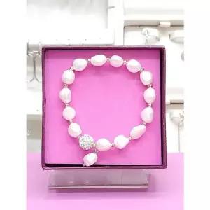 [하프클럽/ 주얼리] 세이브존05 천연진주 스왈볼 팔지(화이트볼)01 RDA23050291