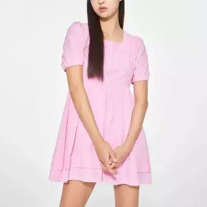 [미쏘] 스퀘어넥 미니 원피스 (MIWOWD732G-T)