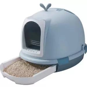 후드형 화장실 오픈형 돔형 반려동물 고양이 배변실 용품 실내 배변훈련 사막화 모래통 평판형 배변판 변기