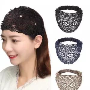 반다나 세안 조리 두건 비니 헤어밴드 중년 주방 레이스 여성