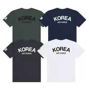 국산 군용티셔츠 ROKAF 반팔 쿨드라이 단체주문 제작 가능 빅사이즈 S-9XL 등산 캠핑